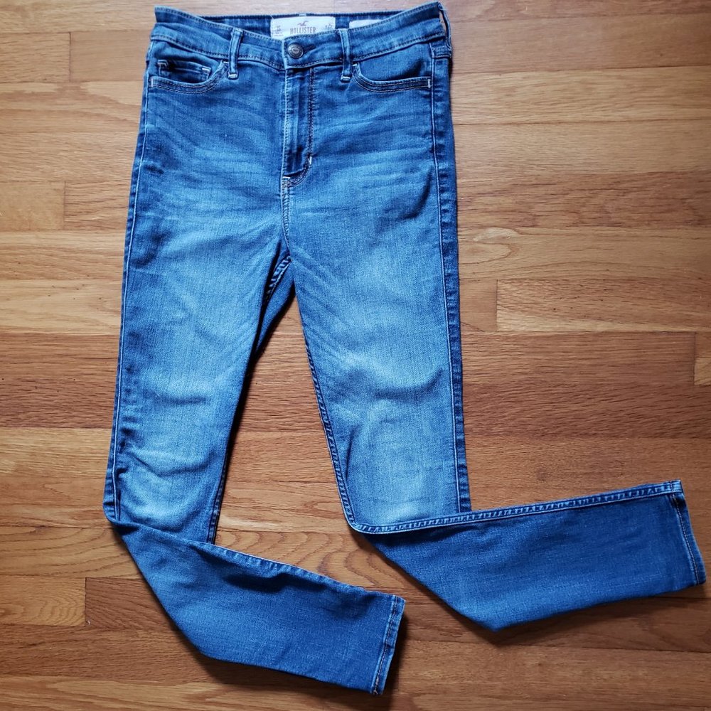 Hollister High-Rise Medium Wash Super Skinny Jeans, 1S